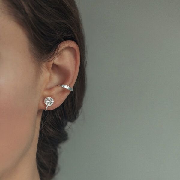 Nella & Sina Klassische Ohrklemme in Silber und Gold