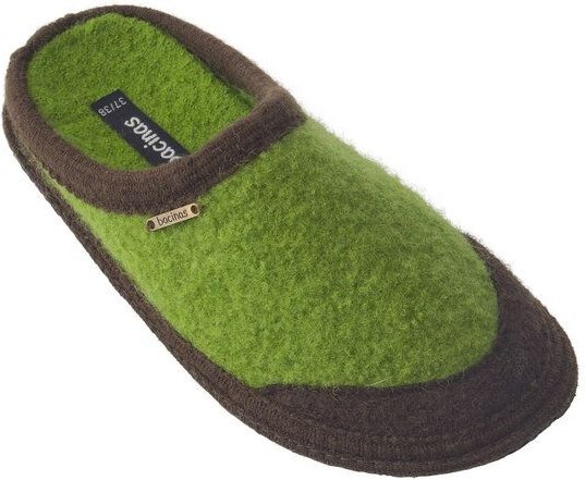 Bacinas mit abgesetzer Zehenkappe Filzpantoffeln aus 100% Schurwolle