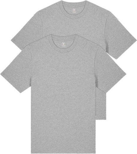 YTWOO Doppelpack Unisex-T-Shirts aus schwerem Stoff | Bio-Baumwolle