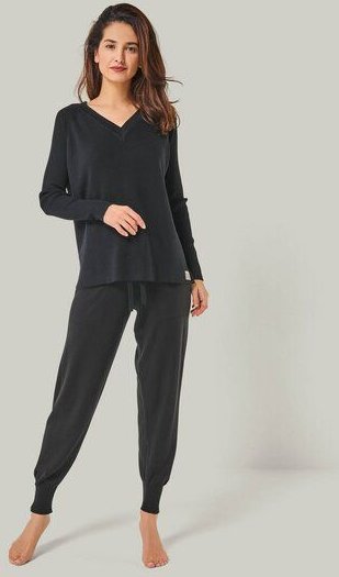 YOU LOOK PERFECT Merino Loungewear Set „Strickpullover Dorina & Strickhose Bella"