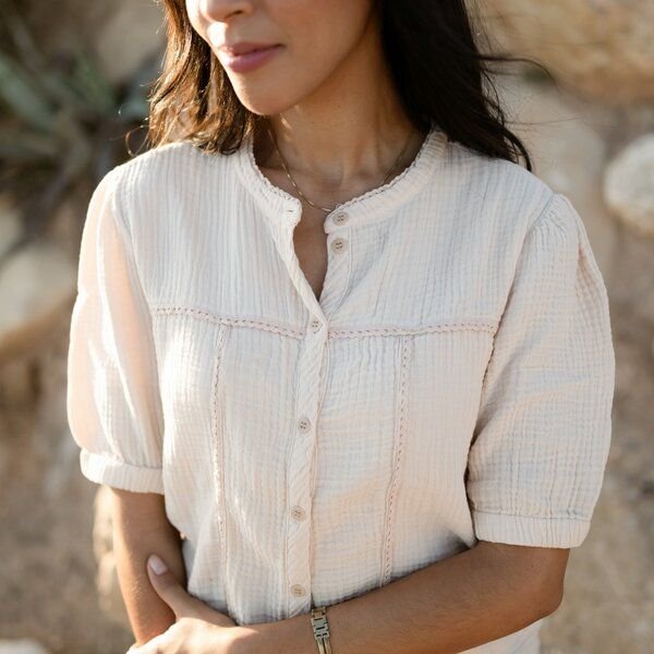 NORDLICHT Musselin Bluse Emi aus 100% Bio-Baumwolle