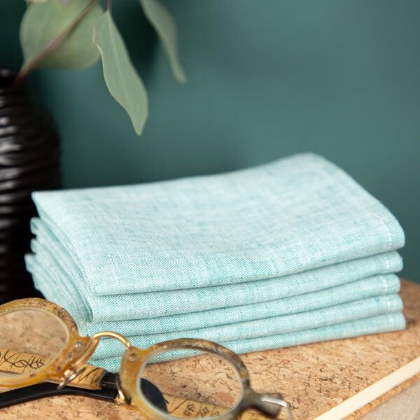 nahtur-design Brillenputztuch aus Bioleinen | waschbar | 25x25 cm