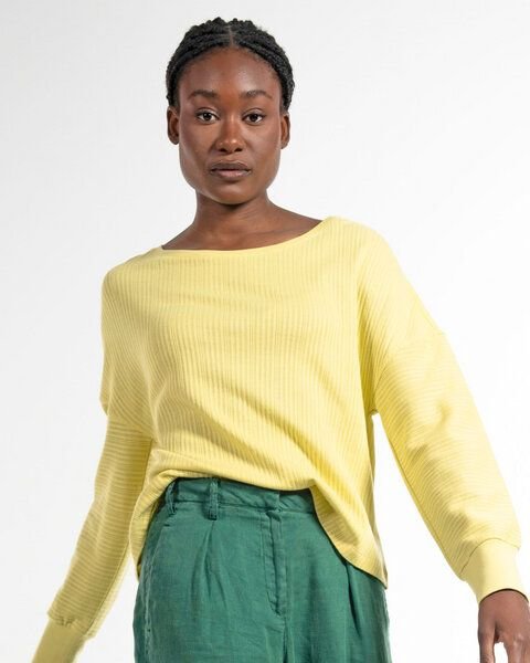Alma & Lovis Shirt im Sweatstil aus feinem Rippen-Jersey | Rib Blouse