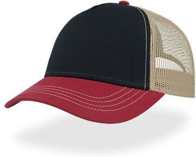 Atlantis Headwear Freizeit-Truckercap aus recyceltem Polyester-Segeltuch