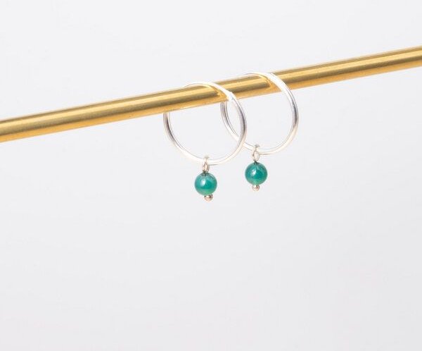 fejn jewelry Creole 'gemstone hoop'