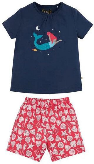 Frugi Schlafanzug Meerjungfrau Fearne – glow-in-the-dark
