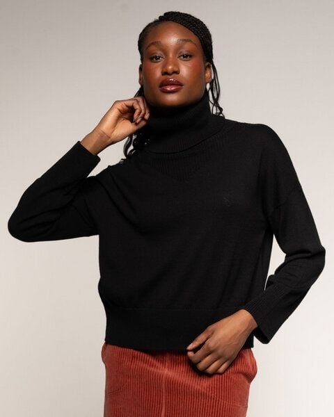 Alma & Lovis Feiner Rollkragen-Strickpullover aus Cotton-Wool-Mix | Cot-Wool Rollneck