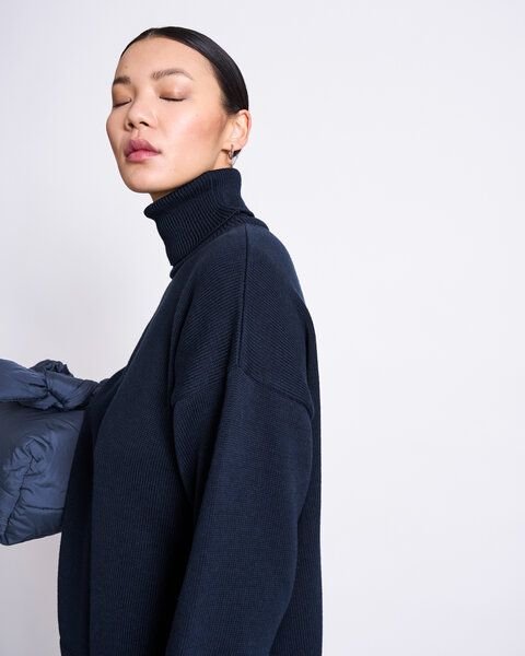 JAN N JUNE Baumwoll Rollkragenpullover MUA GOTS