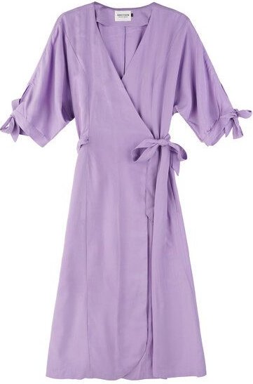 Addition Sustainable Apparel Bow Wrap Dress - Wickelkleid aus Tencel