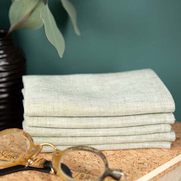 nahtur-design Brillenputztuch aus Bioleinen | waschbar | 25x25 cm