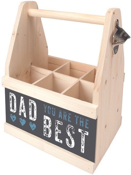 Contento Beer Caddy Flaschenträger mit Flaschenöffner für 6 Flaschen