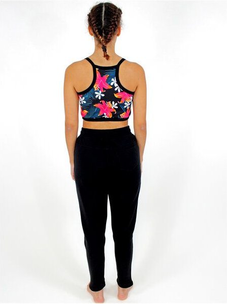 BAGHI Yoga Bustier tropical print GOTS organic