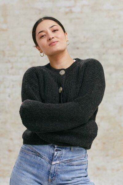 Jyoti - Fair Works Baby-Alpaka Strickcardigan Betana