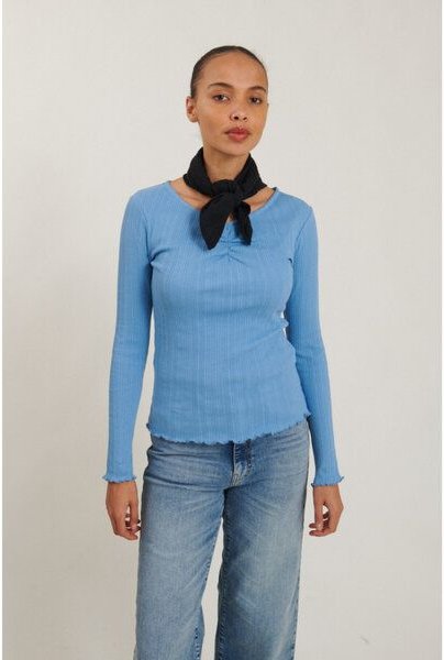 Thumbnail - Basic Apparel High Neck Langarm Shirt SCALA aus Bio-Baumwolle