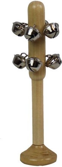 Mitienda Shop Schellenbaum aus Holz mit 8 Schellen aus Metall