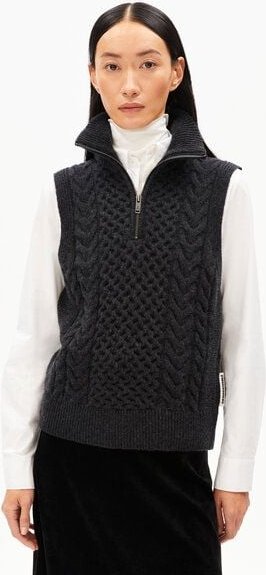 ARMEDANGELS OLAIAAS CABLE - Damen Stricktop Relaxed Fit aus Bio-Woll Mix