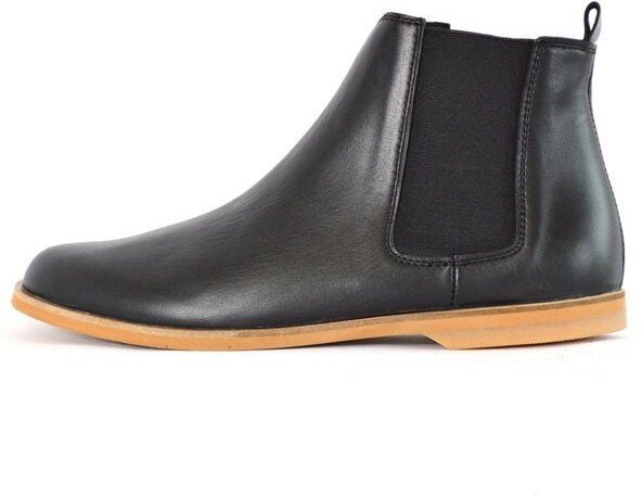 SORBAS '88 Leder Chelsea Boots in Schwarz
