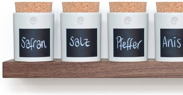 klotzaufklotz Gewürzregal Nussbaum