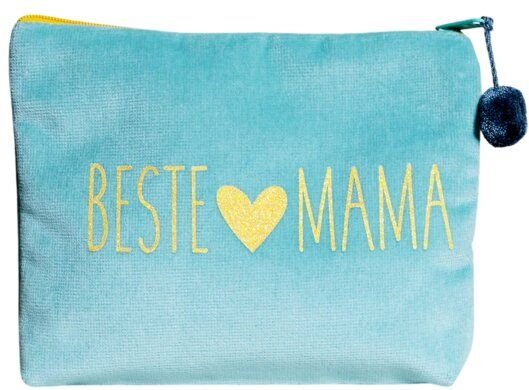 Just Be Samt Kosmetiktasche