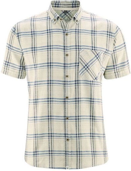 HempAge Herren Kurzarm-Hemd Hanf/Bio-Baumwolle
