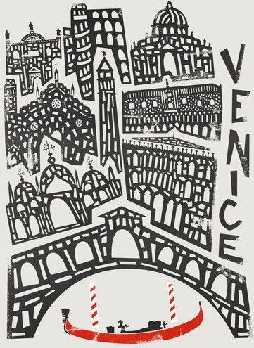 Photocircle Poster / Leinwandbild - Venice Cityscape