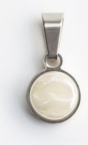 ALEXASCHA Kettenanhänger aus Glas | Mix & Match Charms | Silber