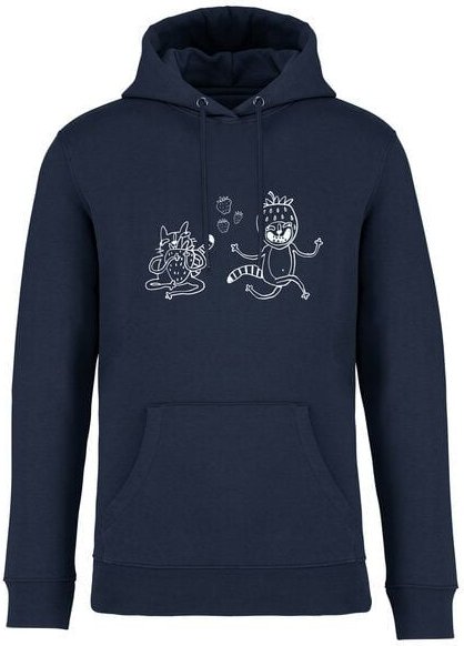 Brandless Basic Bio Hoody Nr. 4 Strawberry Cats 350g/m² XXS - 4 XL