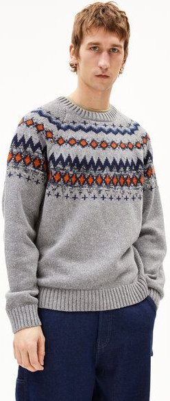 ARMEDANGELS KAALLA FAIR ISLE Herren Pullover aus recyclem Bio-Woll Mix