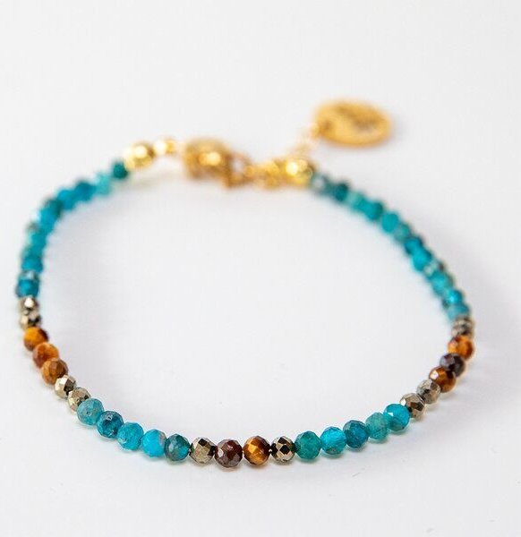 Divasya Armband aus Apatit & Tigerauge