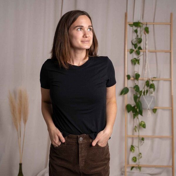 Vresh Clothing Veli - Crop T-Shirt aus Tencel-Mix