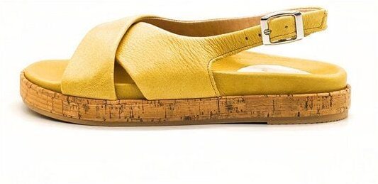 Werner 1911 Ledersandale mit gekreuzten Riemen - Mispel - IVN-zertifiziert