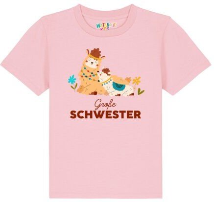 watabout.kids T-Shirt Kinder Lama Große Schwester