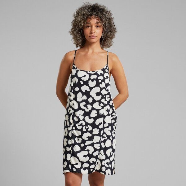 DEDICATED Kleid Kulla - Painted Leopard Black