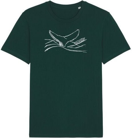 ilovemixtapes Biofaires Walflosse Wal Unisex T-Shirt aus Bio-Baumwolle