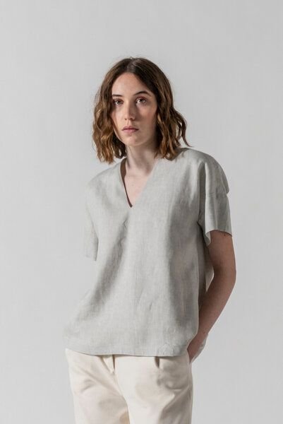 Thumbnail - Grenzgang Damen Bluse COCO aus kühlendem Bio-Leinen