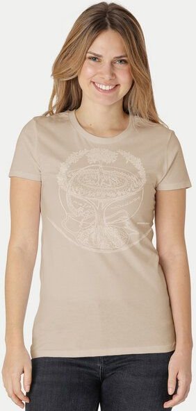Peaces.bio - handbedruckte Biomode Bio-Damen-T-Shirt "Weltenesche"