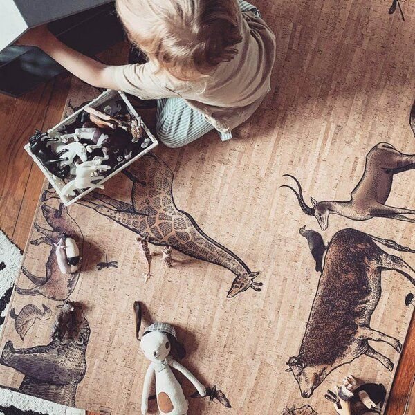 Clarissakork Kork Kinderteppich Arche Noah