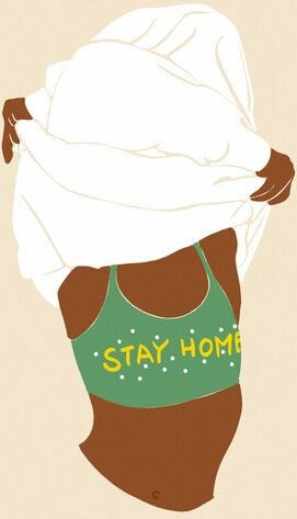 Photocircle Poster / Leinwandbild - Stay Home