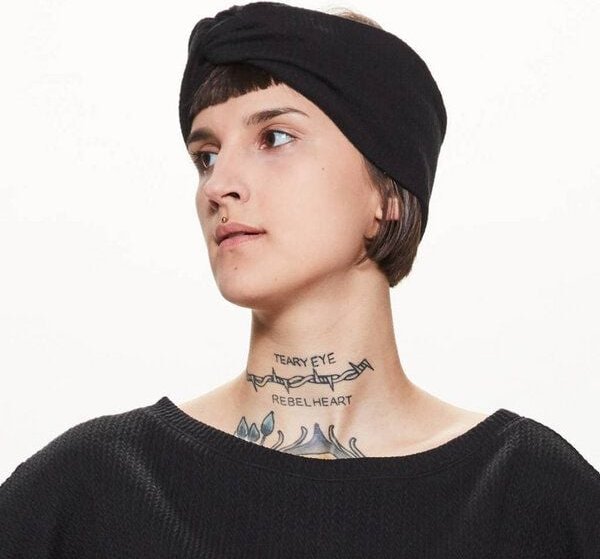 LUMEN organic Stirnband KNOTEN schwarz Struktur