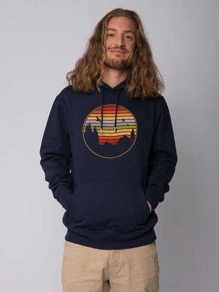 Thumbnail - watapparel Hoodie Unisex Sunset Berge & Tannen