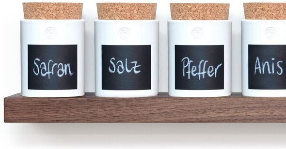 klotzaufklotz Gewürzregal Nussbaum