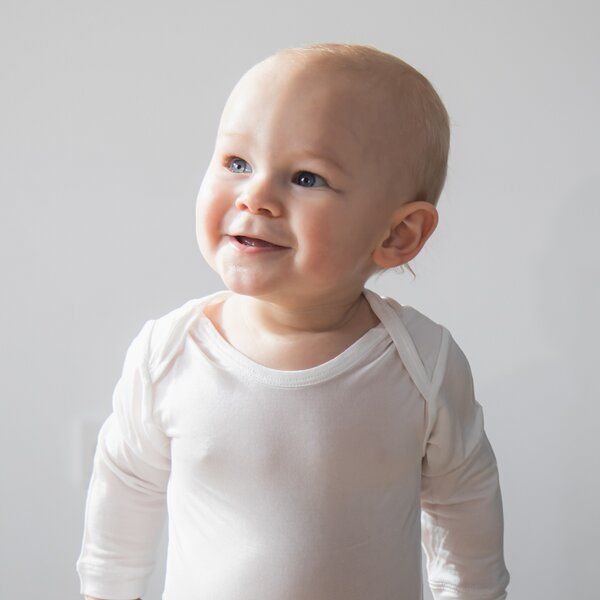 Kokon Zwo Baby Langarmbody 100% Seide (peacesilk)