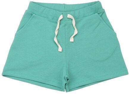 Kinder Shorts GOTS zertifiziert, Bio-Baumwolle, mintgrün, „Green Spruce“, weich, Bund mit Kordelzug – Walkiddy