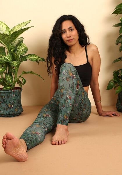 Die rote Zora Leggins Ginkgo Birds