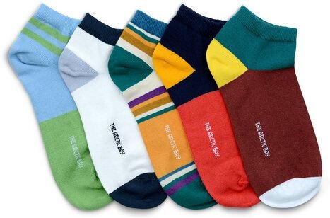 The Arctic Bay Bio-Baumwoll-Knöchelsocken 5er Pack – Brezza Edition – Nahtlos, Atmungsaktiv & Bequem – Nachhaltig in der...