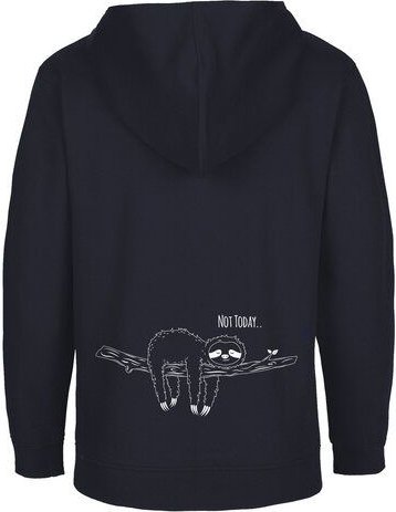 HANDGEDRUCKT Kinder Zip Up Hoody "Not Today"
