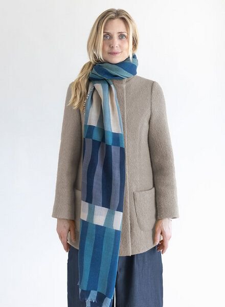 Djian Schal aus Merino-Wolle – STRIPES – mulesingfrei