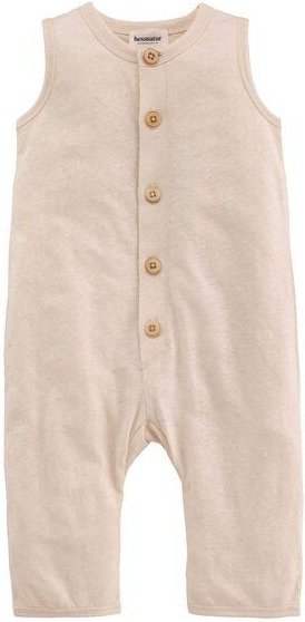 hessnatur Strampler Regular aus Bio-Baumwolle mit Leinen