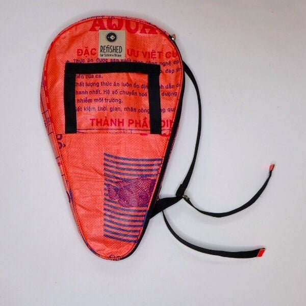 REFISHED fair fashion SCHLÄGERHÜLLE 'PADEL' - upcycelte Fischfuttersäcke und Zementsäcke