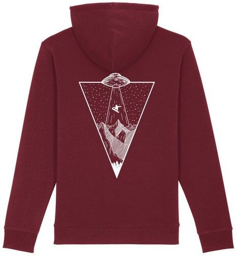 mate Snowboard Spaceship Unisex Premium Hoodie